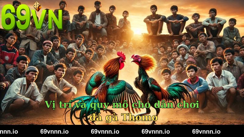 Vị trí và quy mô cho dân chơi đá gà Thomo