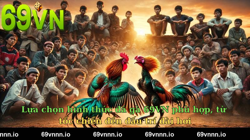 Lựa chọn hình thức đá gà 69VN phù hợp, từ tốc chiến đến đấu trí dài hơi
