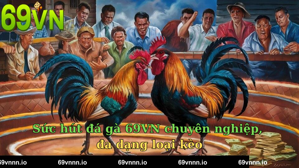 Sức hút đá gà 69VN chuyên nghiệp, đa dạng loại kèo