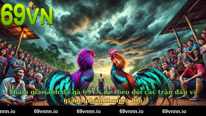 Tham gia sảnh đá gà 69VN để theo dõi các trận đấu và giành phần thưởng lớn